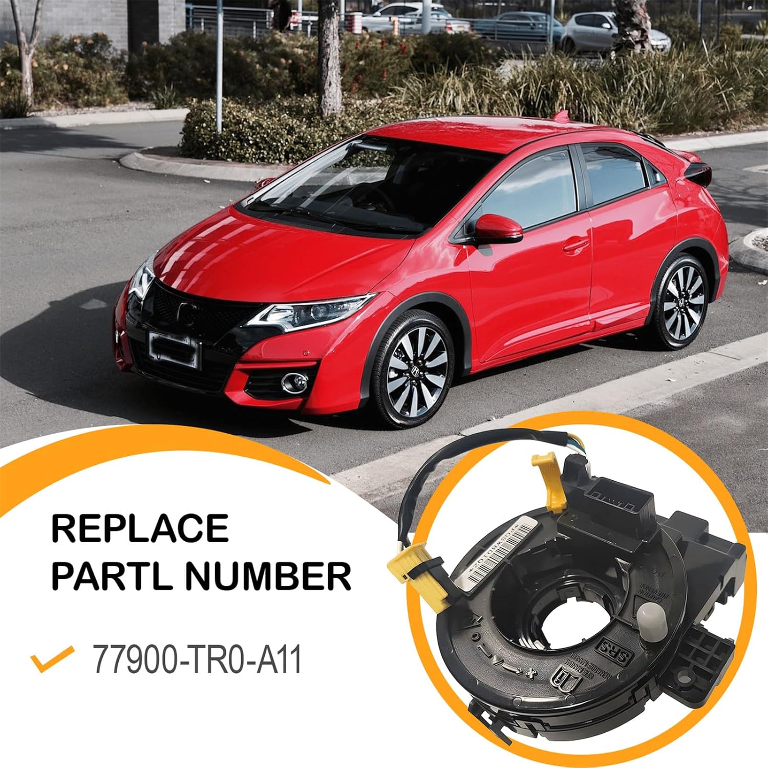 Replacement Wiring Harnesses Clcok-Spring for Honda Civic/CR-V 2012 2013 2014 2015 Part