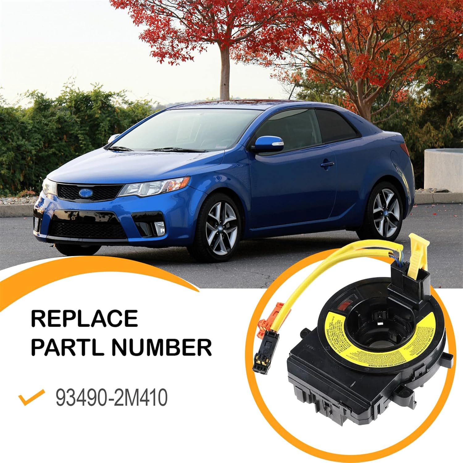 Replacement Clcokspringwire for Kia Forte/Soul 2010 2011 2012 2013,for Kia Sportage 2011-2016,for Hyundai Tucson/Genesis Coupe 2009-2015 Fits Part