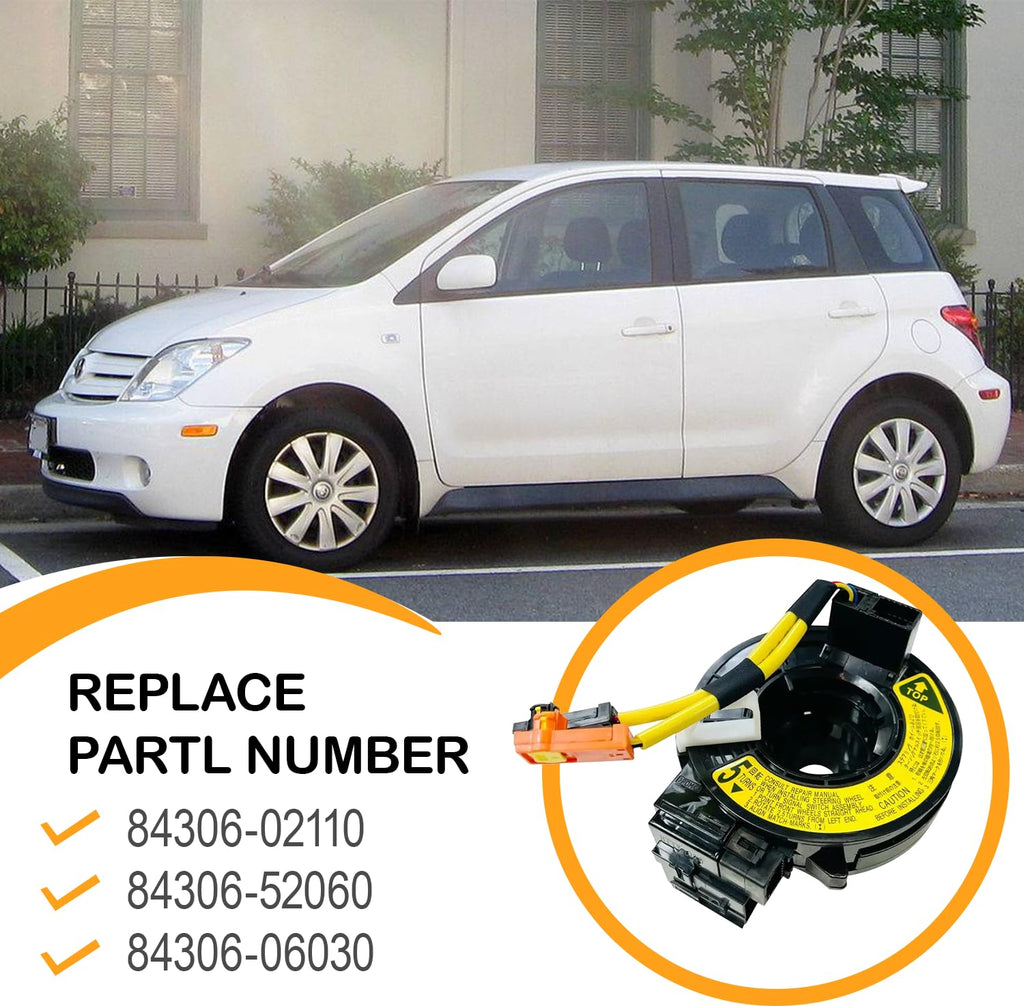 Replacement Wiring Harnesses Clcok-Spring for Toyota Corolla/Matrix 2003-2008, Camry 2002-2006, Sienna 2004-2010, Highlander 2004-2007, Lexus LS430 2001-2006, Scion tC 05-10, xA/xB 04-06