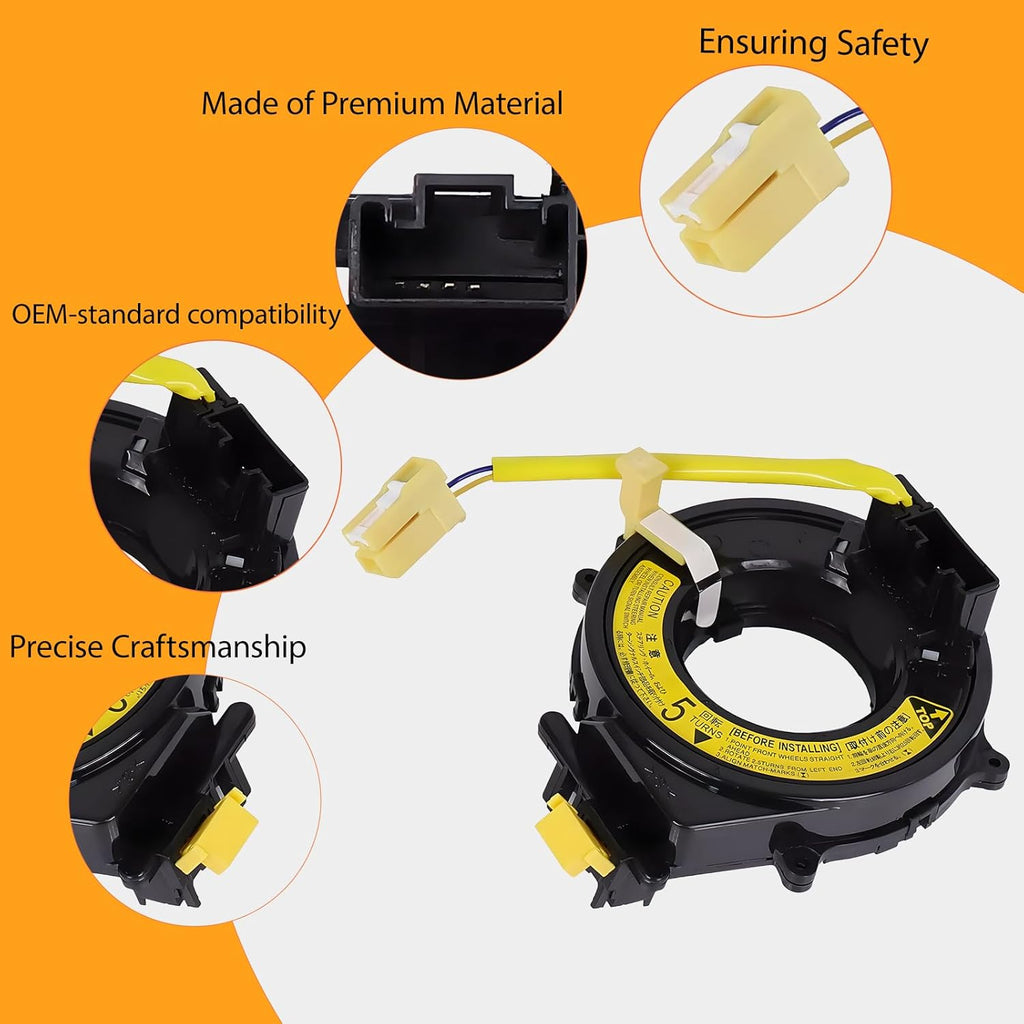 Replacement Wiring Harnesses Clcok-Spring for Toyota Corolla/Tundra 2000-2002, RAV4 1998-2003, Tacoma/Sequoia 2000-2004, 4Runner 1997-2002, Camry 1999-2001, Sienna/Avalon/Prius 2000-2003