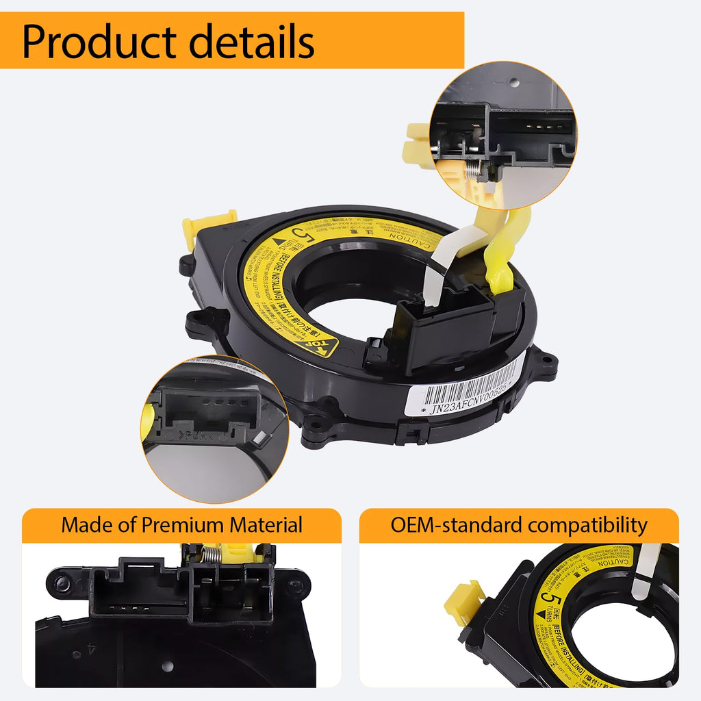 Replacement Wiring Harnesses Clcok-Spring for Toyota Corolla/Tundra 2000-2002, RAV4 1998-2003, Tacoma/Sequoia 2000-2004, 4Runner 1997-2002, Camry 1999-2001, Sienna/Avalon/Prius 2000-2003