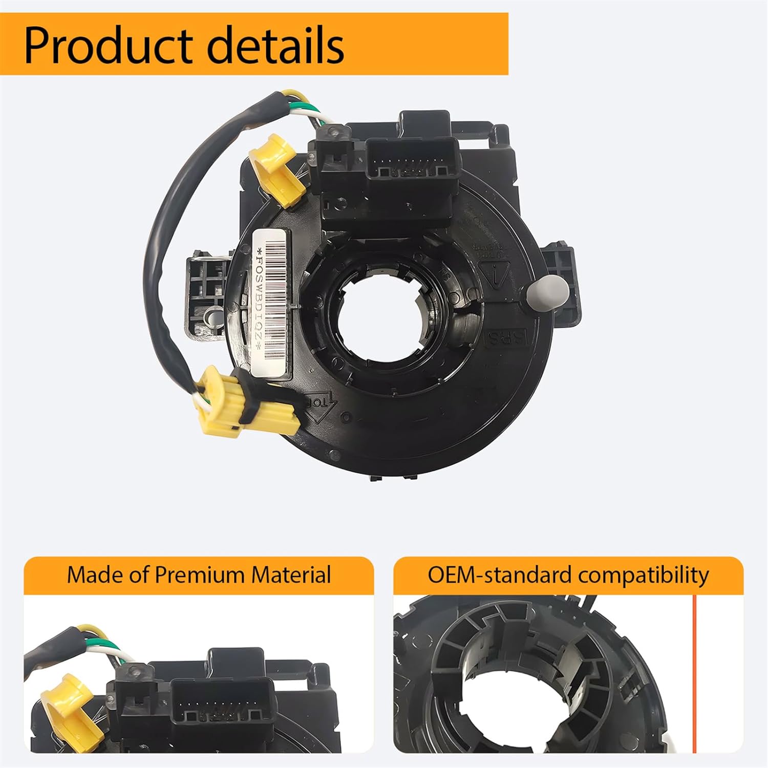 Replacement Wiring Harnesses Clcok-Spring for Honda Civic/CR-V 2012 2013 2014 2015 Part