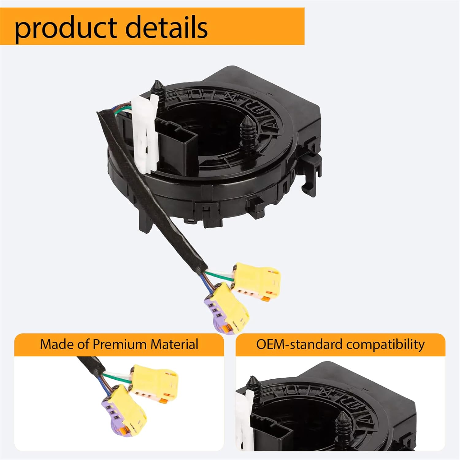 Replacement Wiring Harnesses Clcok-Spring for Hyundai Elantra 2017 2018 2019 2020 Part# 93490-F2225