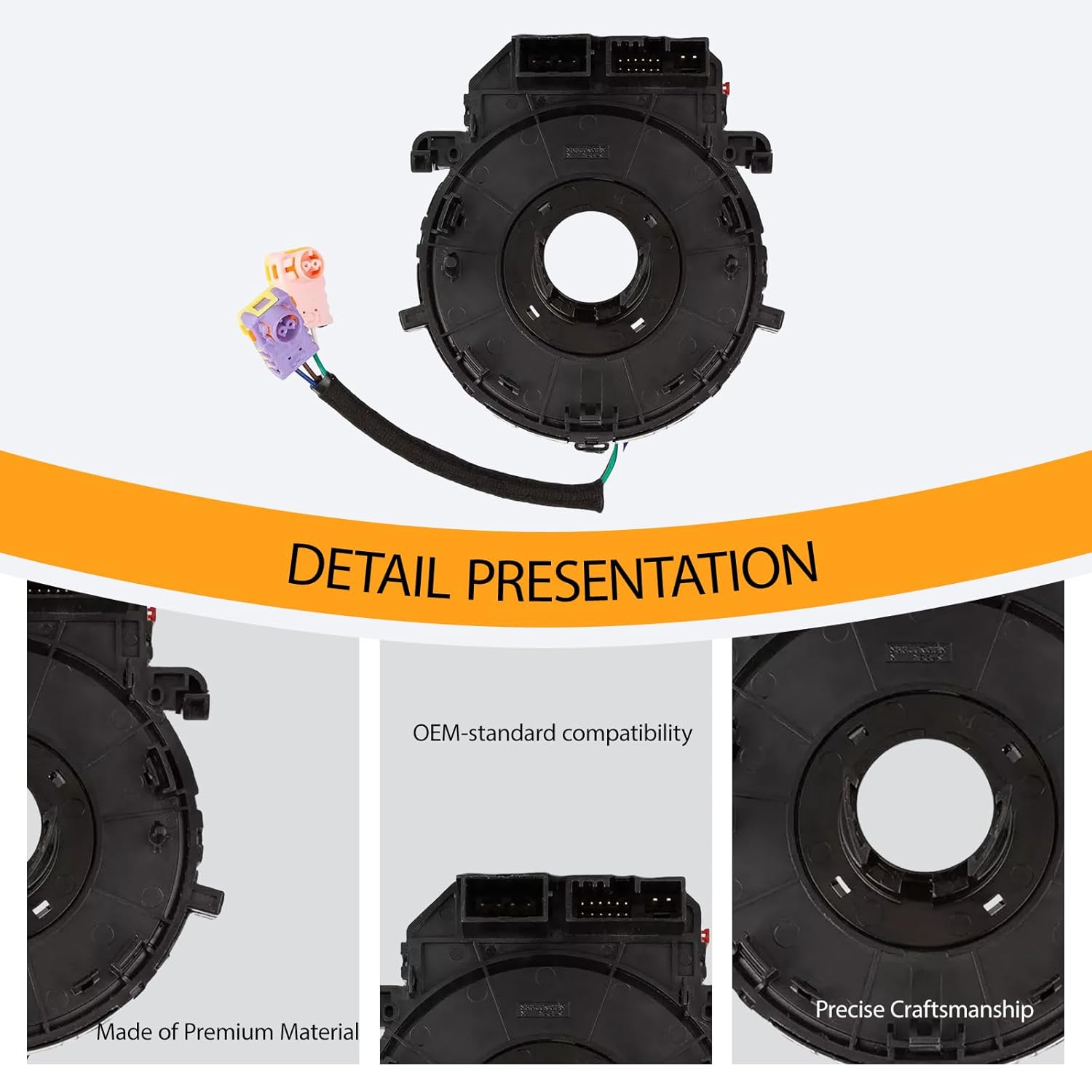 Replacement Wiring Harnesses Clcok-Spring for Hyundai Elantra 2017 2018 2019 2020 Part# 93490-F2225