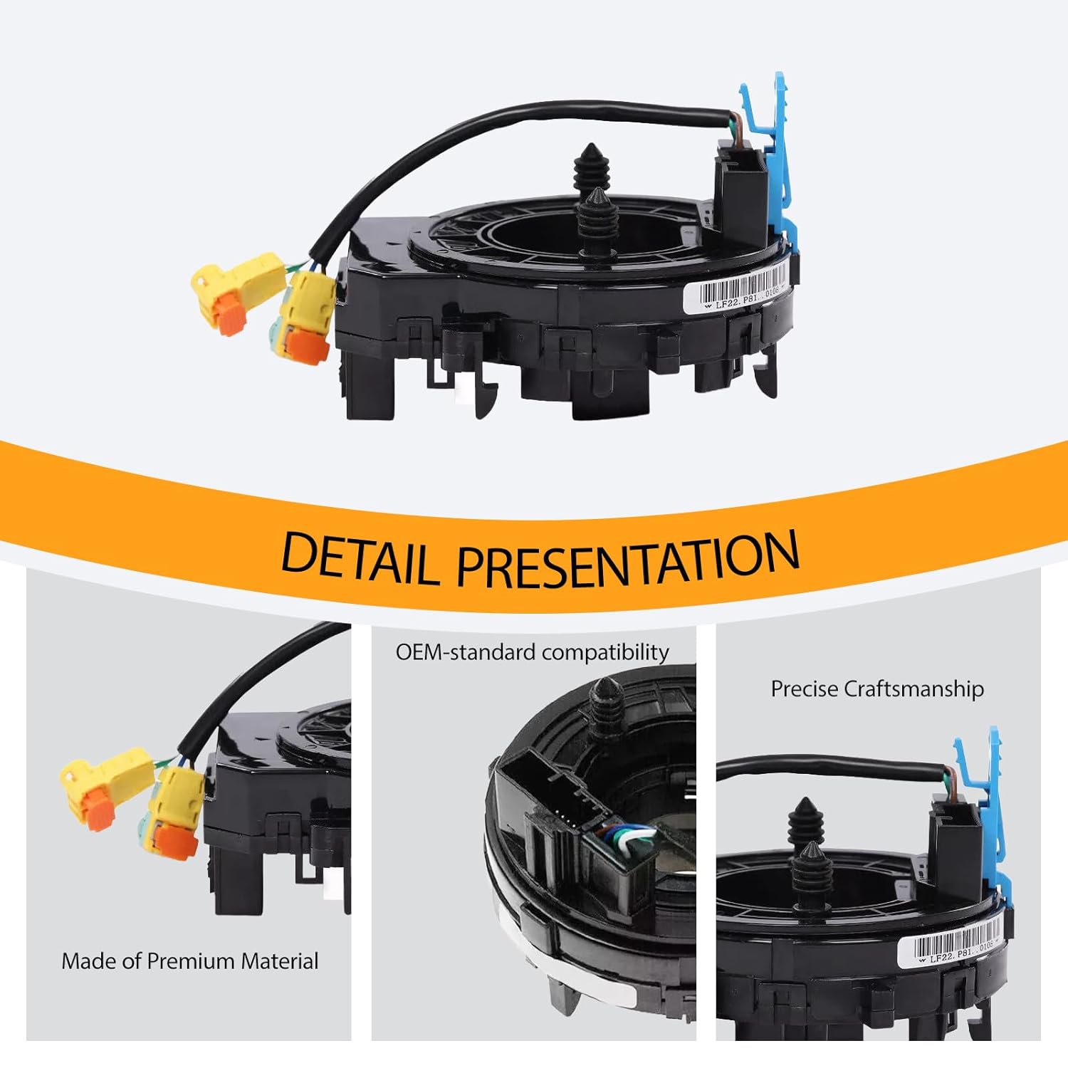 Replacement Wiring Harnesses Clcok-Spring for Hyundai Sonata 2015 2016 2017 Part# 93490-C2220