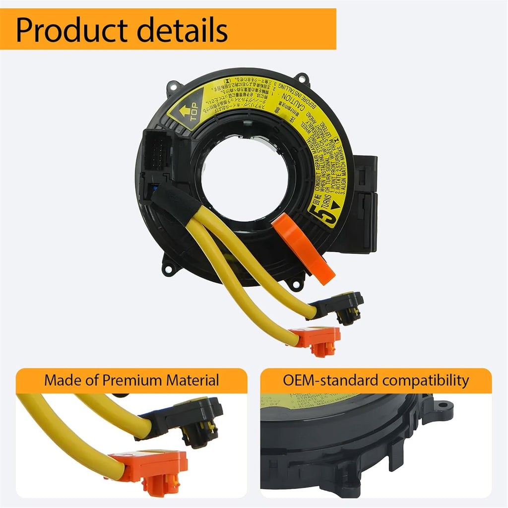 Replacement Wiring Harnesses Clcok-Spring for Toyota 4Runner Land Cruiser 2003 2004 2005 2006 2007 2008 2009, Tundra Solara 2005-2006, FJ Cruiser 2007-2014, GX470 LX470 2003-2007 Part# 84306-60080